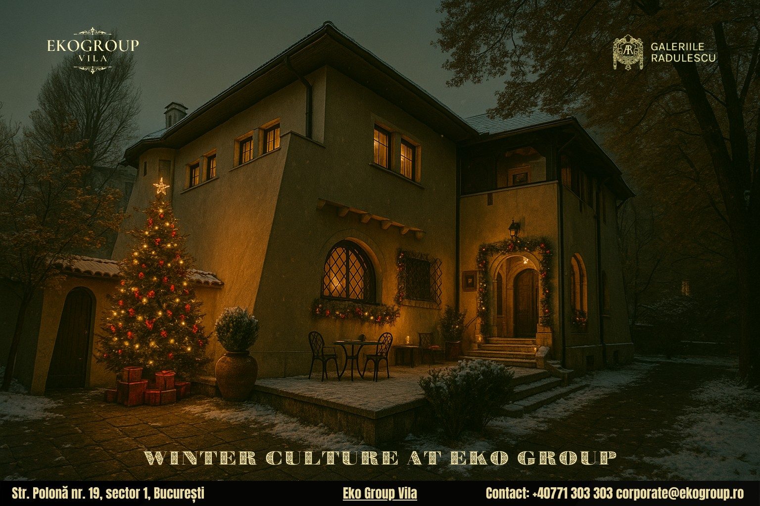 O poveste de craciun în villa interbelică: Crăciunul anilor ’30 la Eko Group Vila